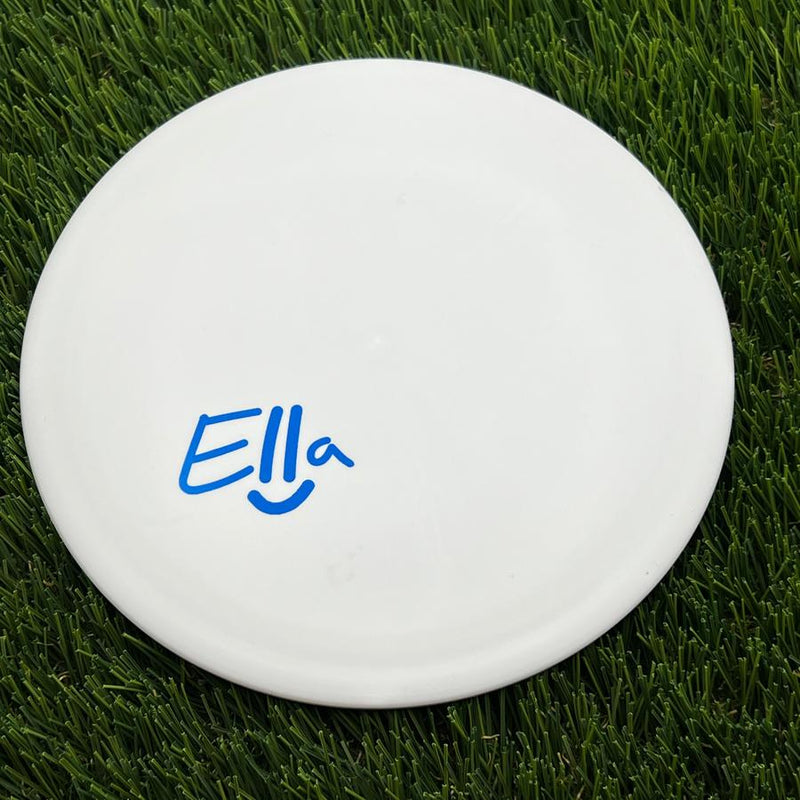 Discmania D-Line Flex 2 Glow FD with Ella Smiley Face - Ella Hansen Stamp- 175.8 White