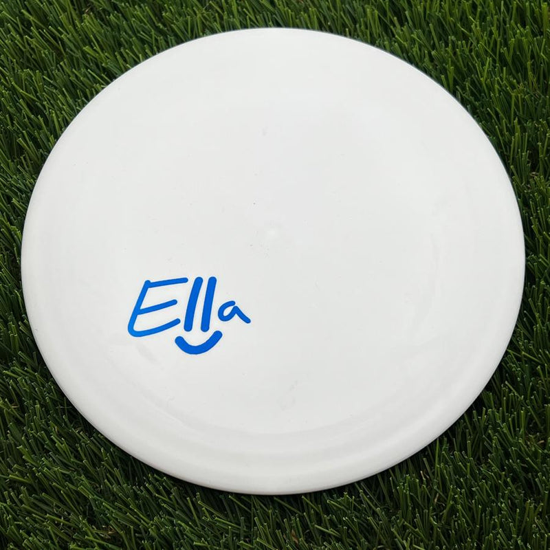 Discmania D-Line Flex 2 Glow FD with Ella Smiley Face - Ella Hansen Stamp- 176.3 White