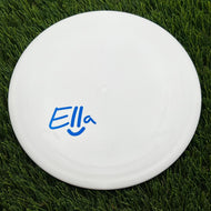 Discmania D-Line Flex 2 Glow FD with Ella Smiley Face - Ella Hansen Stamp - 176.3g - White - White / 176.3g