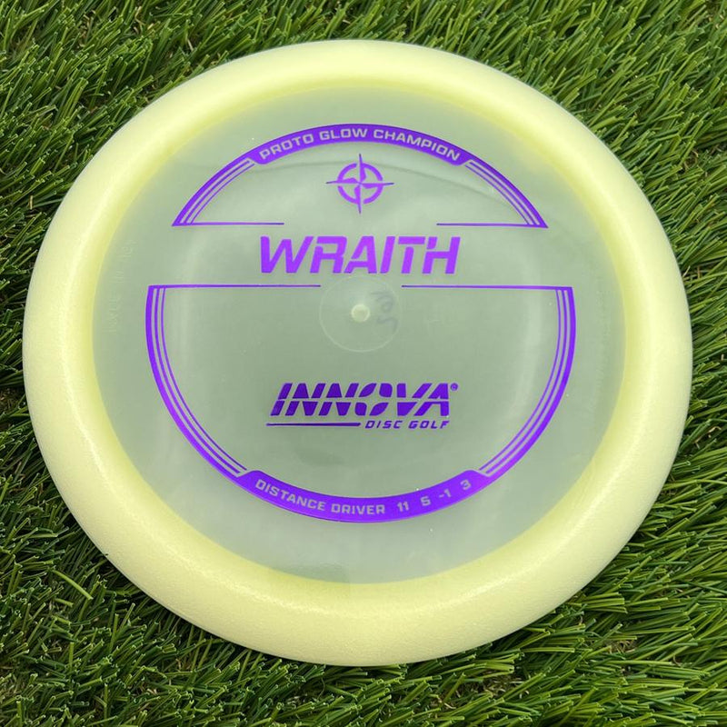 Innova Proto Glow Champion Wraith with Burst Logo Stock Stamp- 162.5 Glow