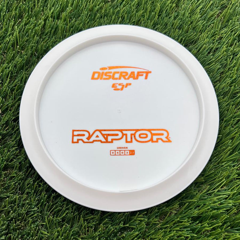 Discraft ESP Raptor with Dye Line Blank Top Bottom Stamp- 170.9 White