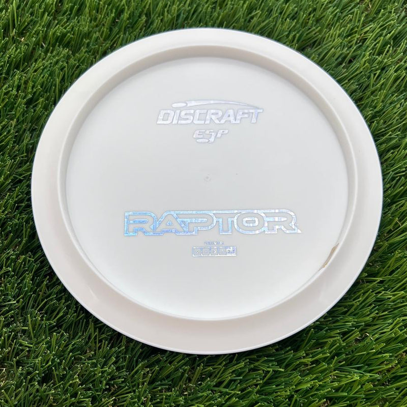 Discraft ESP Raptor with Dye Line Blank Top Bottom Stamp- 169.7 White