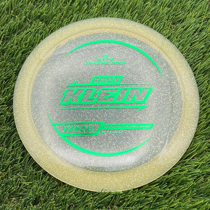 Dynamic Discs Lucid Gold Metal Flake Vandal with Raven Klein 2025 Signature Mold Stamp- 174 Gold