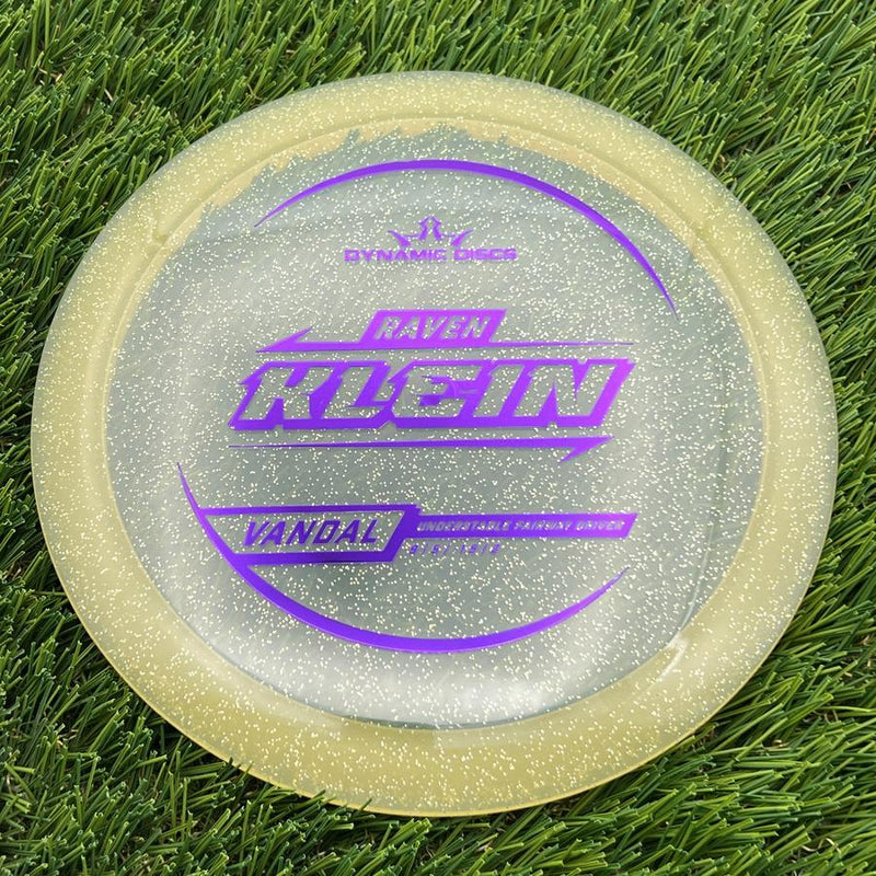 Dynamic Discs Lucid Gold Metal Flake Vandal with Raven Klein 2025 Signature Mold Stamp- 174.8 Gold
