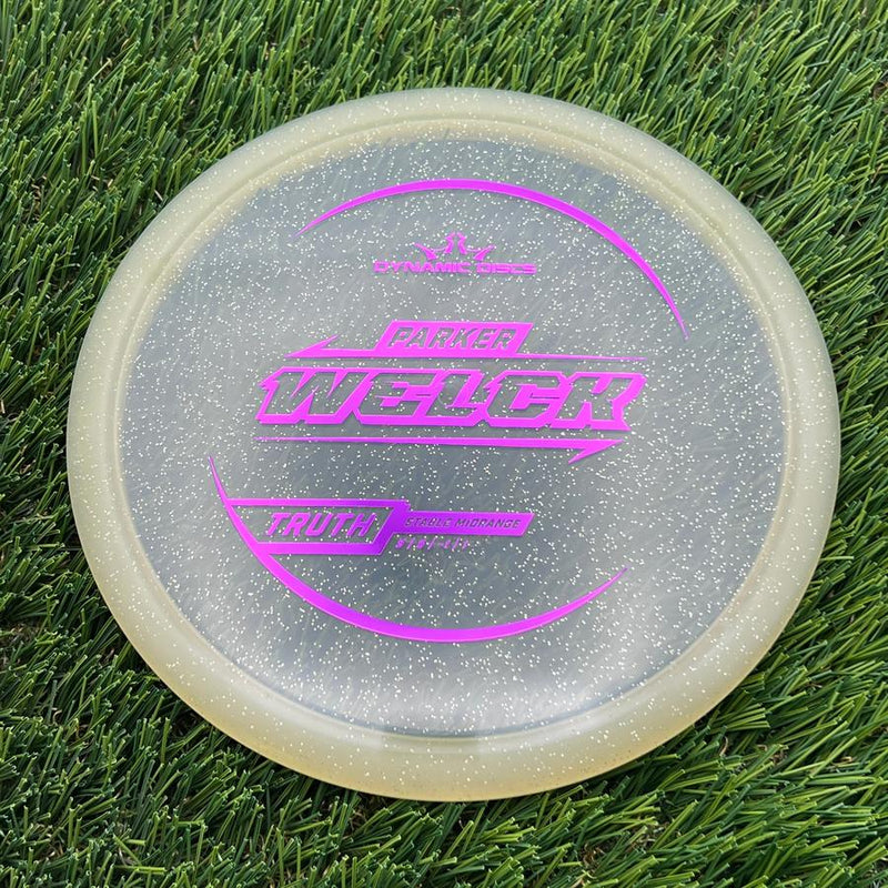 Dynamic Discs Lucid Gold Metal Flake Truth with Parker Welck 2025 Signature Mold Stamp- 178 Gold