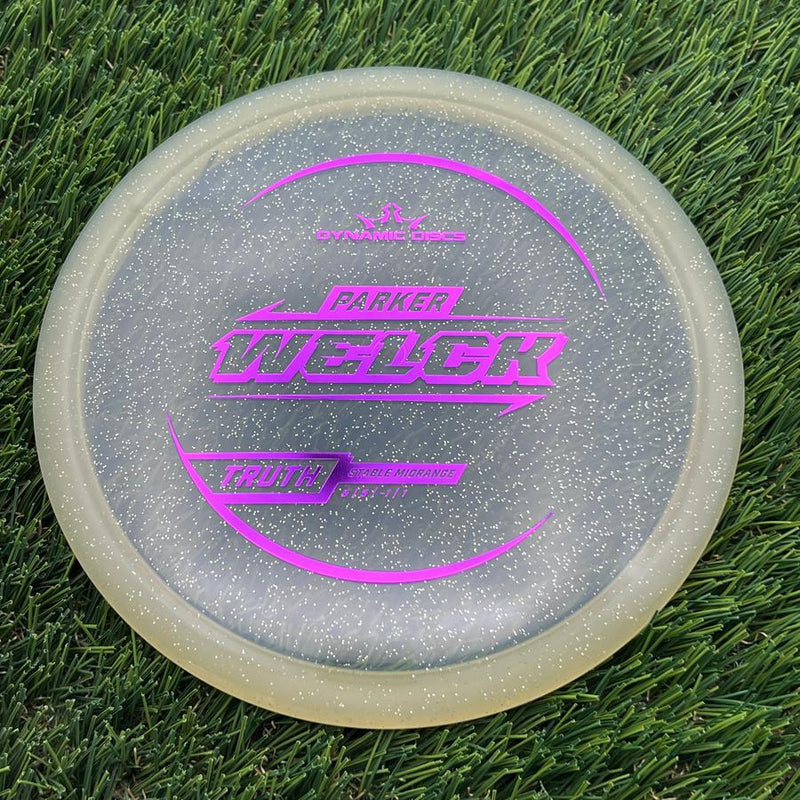 Dynamic Discs Lucid Gold Metal Flake Truth with Parker Welck 2025 Signature Mold Stamp- 178 Gold
