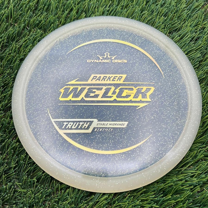 Dynamic Discs Lucid Gold Metal Flake Truth with Parker Welck 2025 Signature Mold Stamp- 177.8 Gold