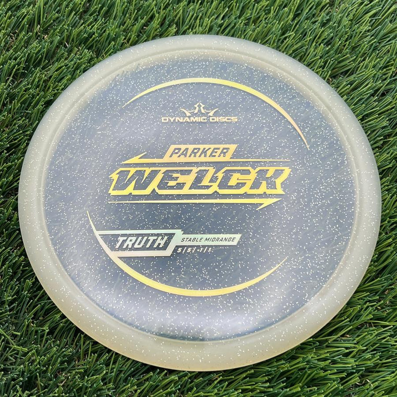 Dynamic Discs Lucid Gold Metal Flake Truth with Parker Welck 2025 Signature Mold Stamp- 178.9 Gold