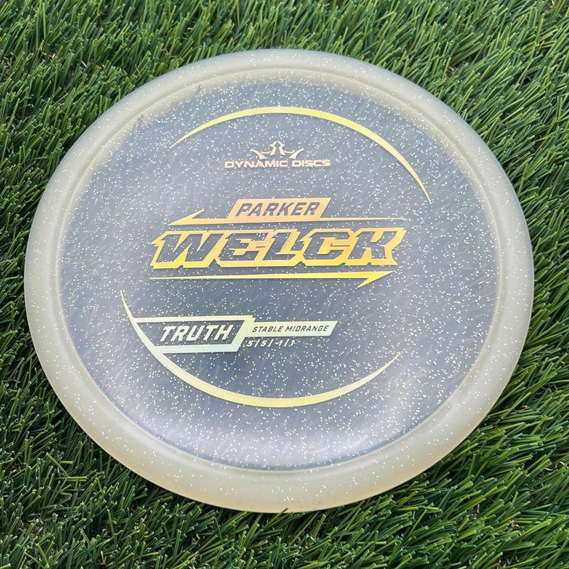 Dynamic Discs Lucid Gold Metal Flake Truth with Parker Welck 2025 Signature Mold Stamp- 179 Gold