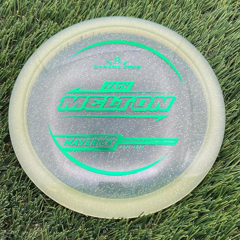 Dynamic Discs Lucid Gold Metal Flake Maverick with Zach Melton 2025 Signature Mold Stamp- 176.2 Gold