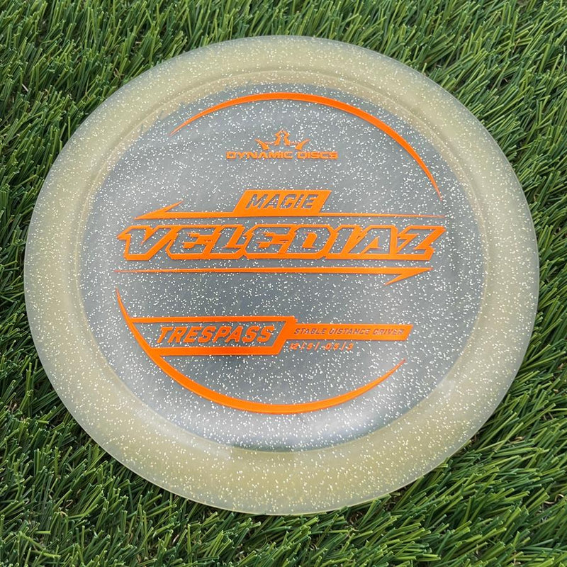 Dynamic Discs Lucid Gold Metal Flake Trespass with Macie Velediaz 2025 Signature Mold Stamp- 176.4 Gold