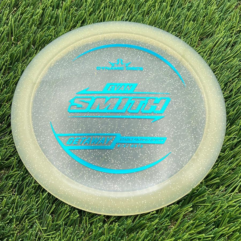 Dynamic Discs Lucid Gold Metal Flake Getaway with Evan Smith 2025 Signature Mold Stamp- 175.6 Gold