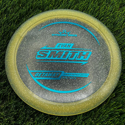 Dynamic Discs Lucid Gold Metal Flake Getaway with Evan Smith 2025 Signature Mold Stamp- 174.2 Gold