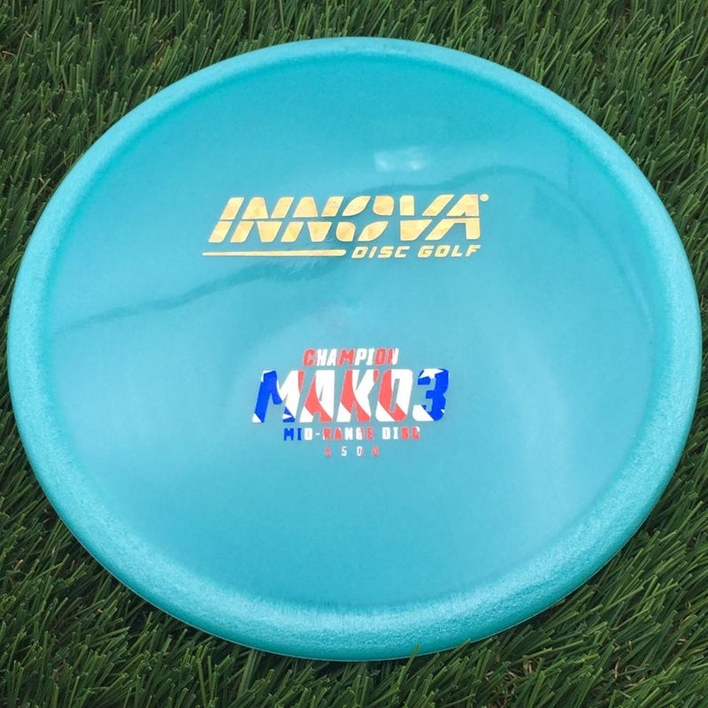 Innova Champion Mako3 with Burst Logo Stock Stamp- 148 Blue
