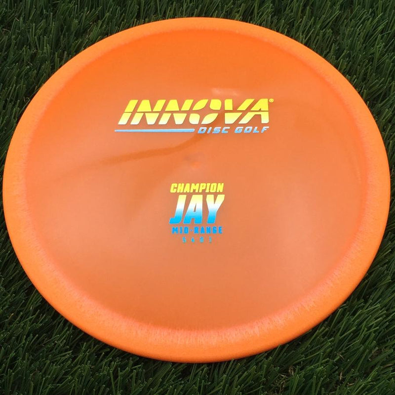 Innova Champion Jay with Burst Logo Stock Stamp- 137 Orange
