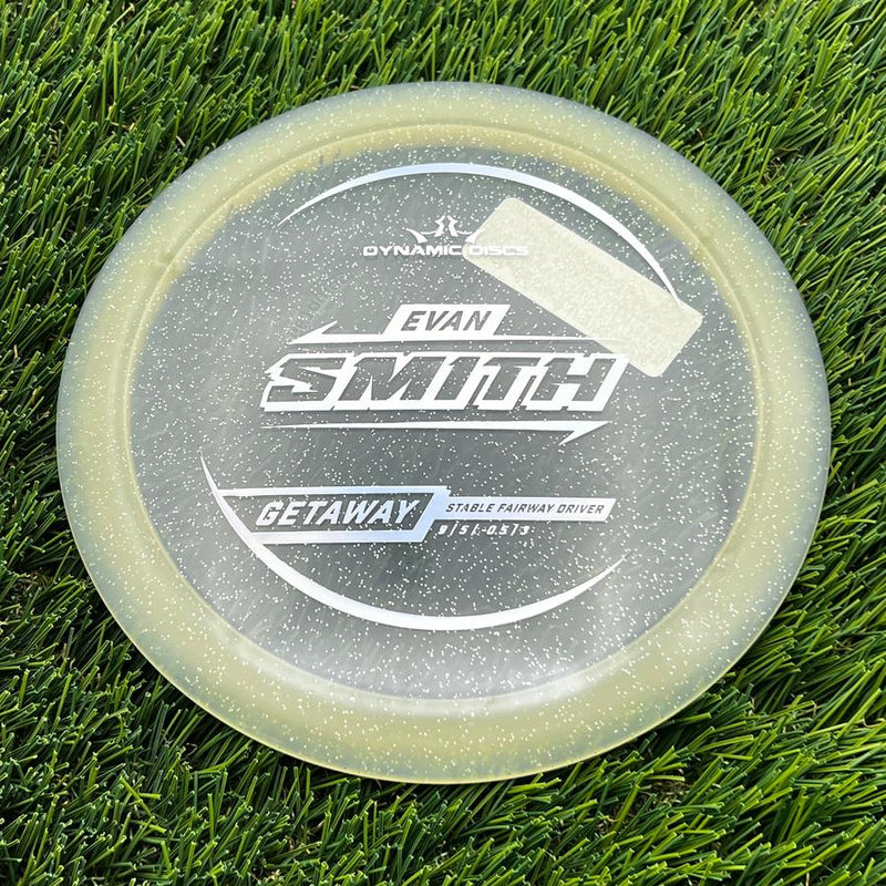 Dynamic Discs Lucid Gold Metal Flake Getaway with Evan Smith 2025 Signature Mold Stamp- 174.8 Gold