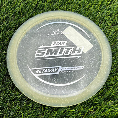 Dynamic Discs Lucid Gold Metal Flake Getaway with Evan Smith 2025 Signature Mold Stamp- 174.1 Gold