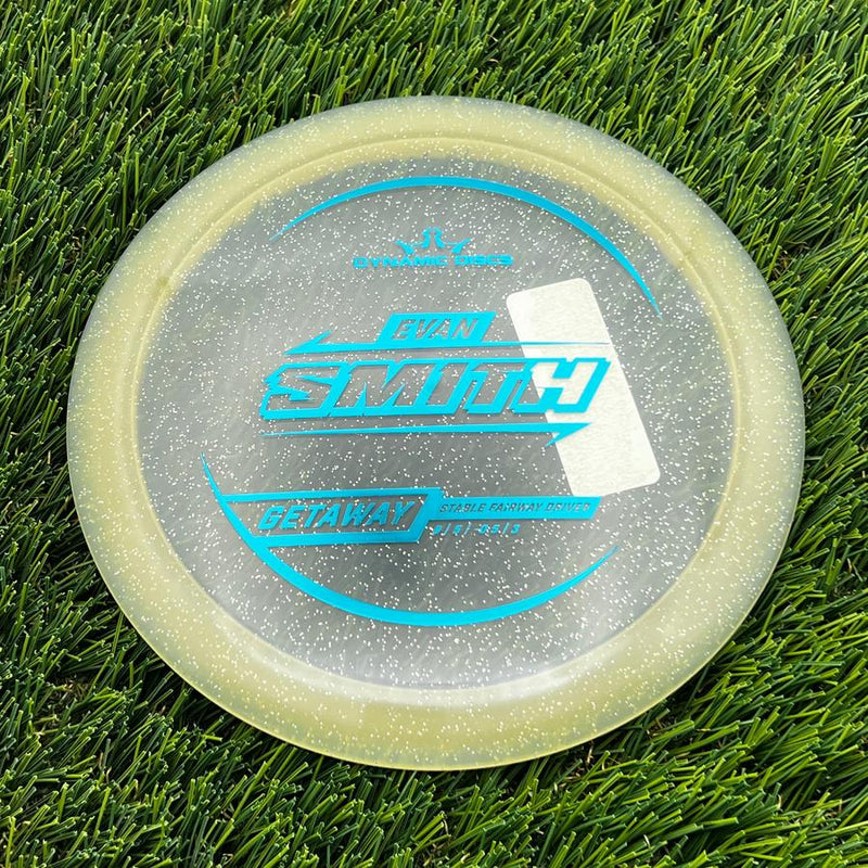 Dynamic Discs Lucid Gold Metal Flake Getaway with Evan Smith 2025 Signature Mold Stamp- 174 Gold