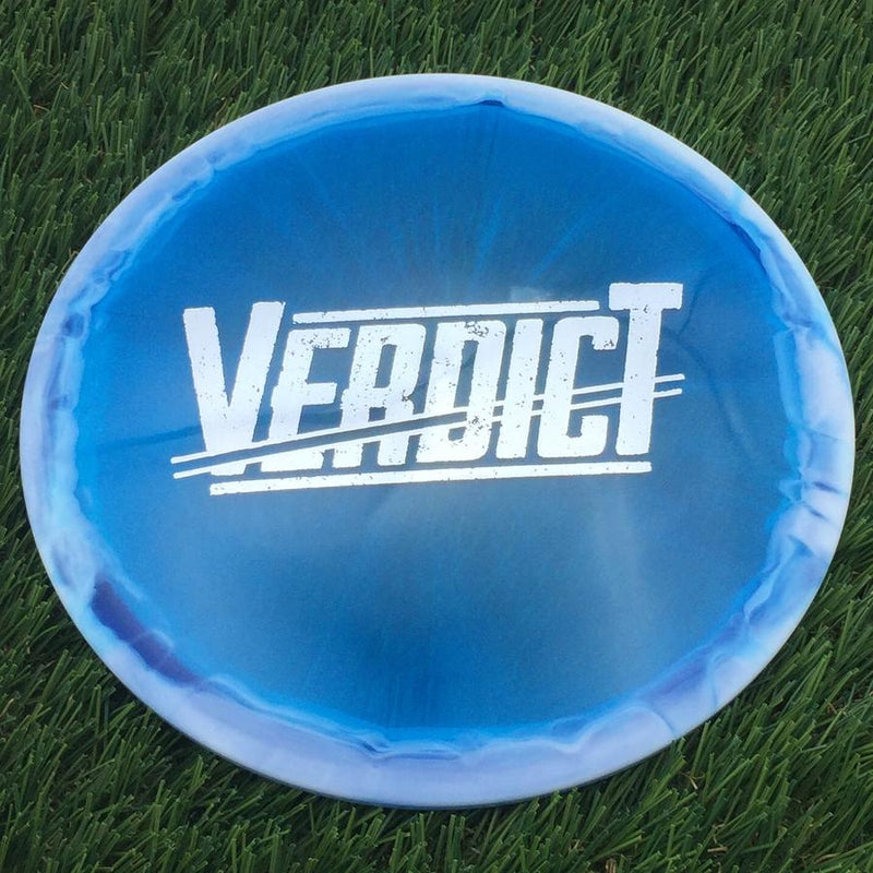 Dynamic Discs Lucid Ice Orbit Verdict with Glacial Big Bar Stamp- 178.53 Blue