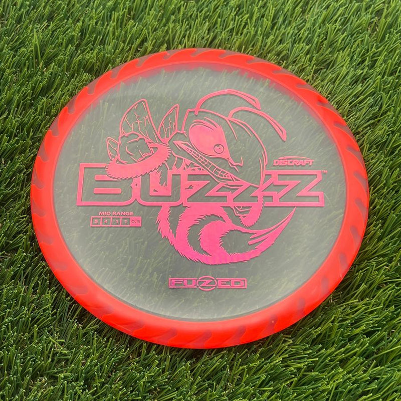 Discraft Elite Z FuZed Line with Saw Pattern Buzzz with Big Bee with Saw Blade - "Buzzzsaw" Stamp- 173.9 Red
