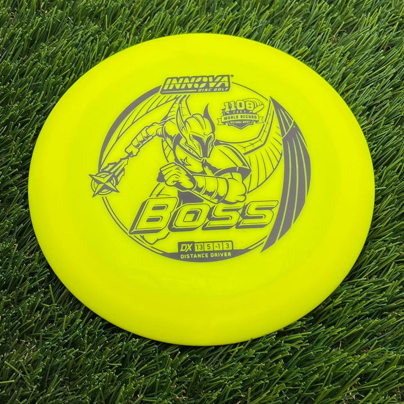 Innova DX Boss with 1108 Feet World Record Distance Model Stamp- 170.59 Yellow