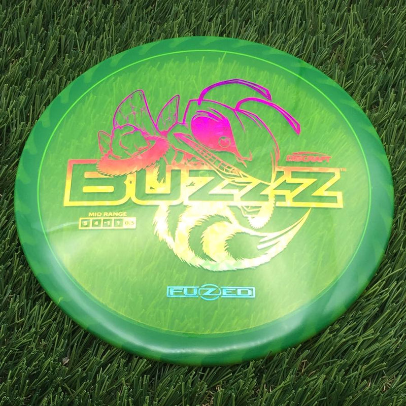 Discraft Elite Z FuZed Line with Saw Pattern Buzzz with Big Bee with Saw Blade - "Buzzzsaw" Stamp- 172.42 Green