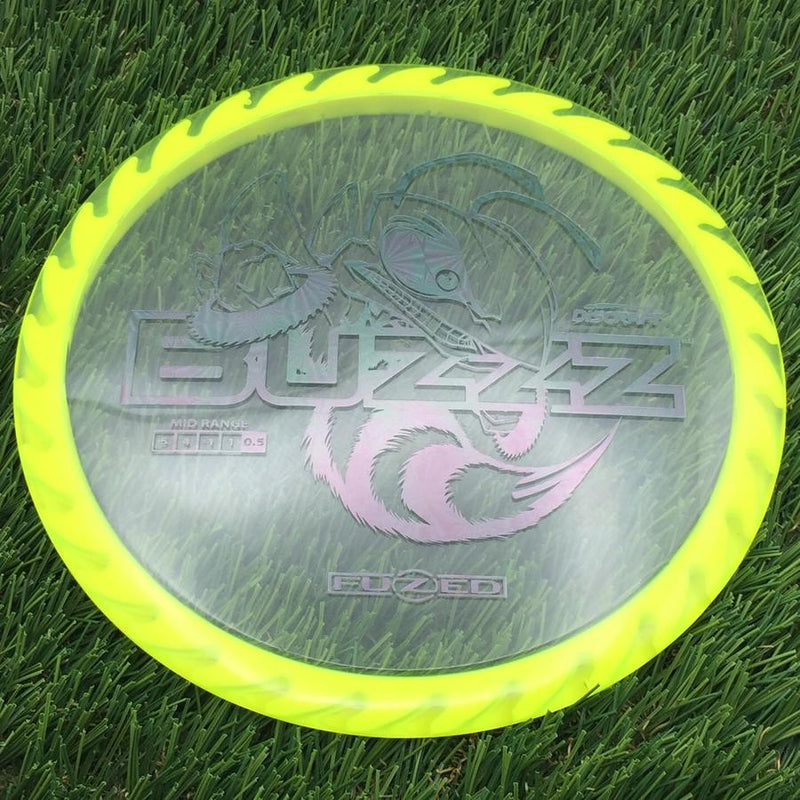 Discraft Elite Z FuZed Line with Saw Pattern Buzzz with Big Bee with Saw Blade - "Buzzzsaw" Stamp- 173 Yellow