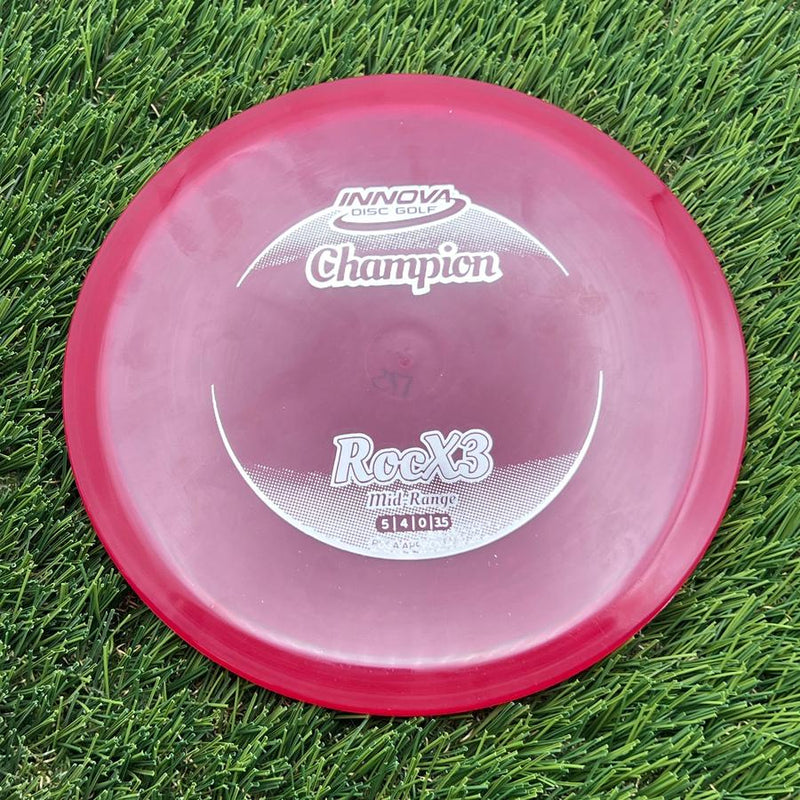 Innova Champion RocX3 with Circle Fade Stock Stamp- 174.48 Red