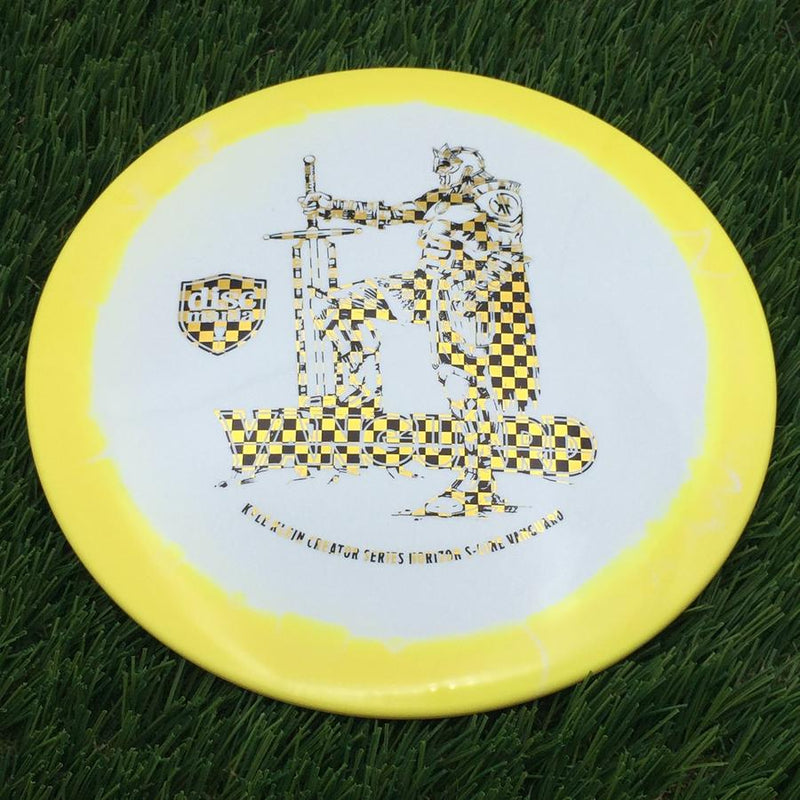 Discmania Horizon S-Line Vanguard with Kyle Klein Creator Series Leg Up Knight 2025 Stamp- 174.09 Yellow