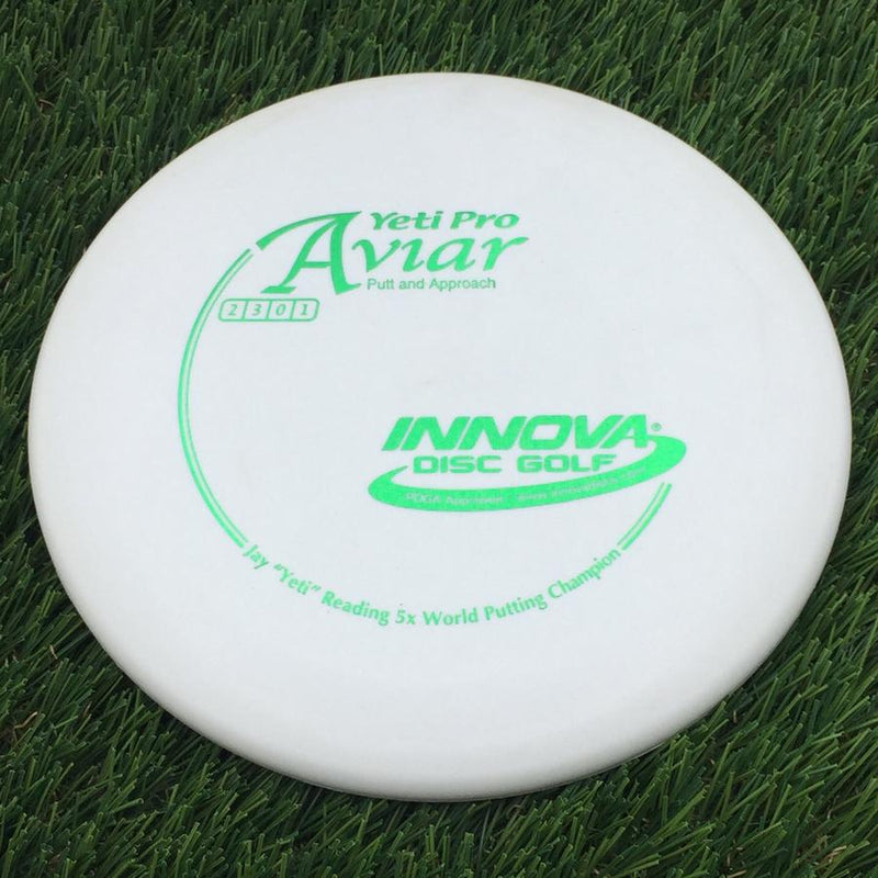 Innova Pro Yeti Aviar with Jay Yeti Reading 5x World Putting Champion Stamp- 163 White