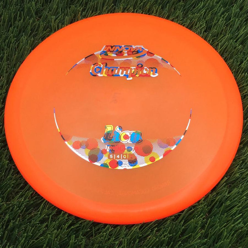 Innova Champion Lion with Circle Fade Stock Stamp- 176.63 Orange