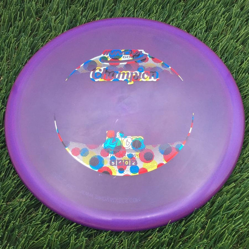 Innova Champion Lion with Circle Fade Stock Stamp- 176.53 Purple