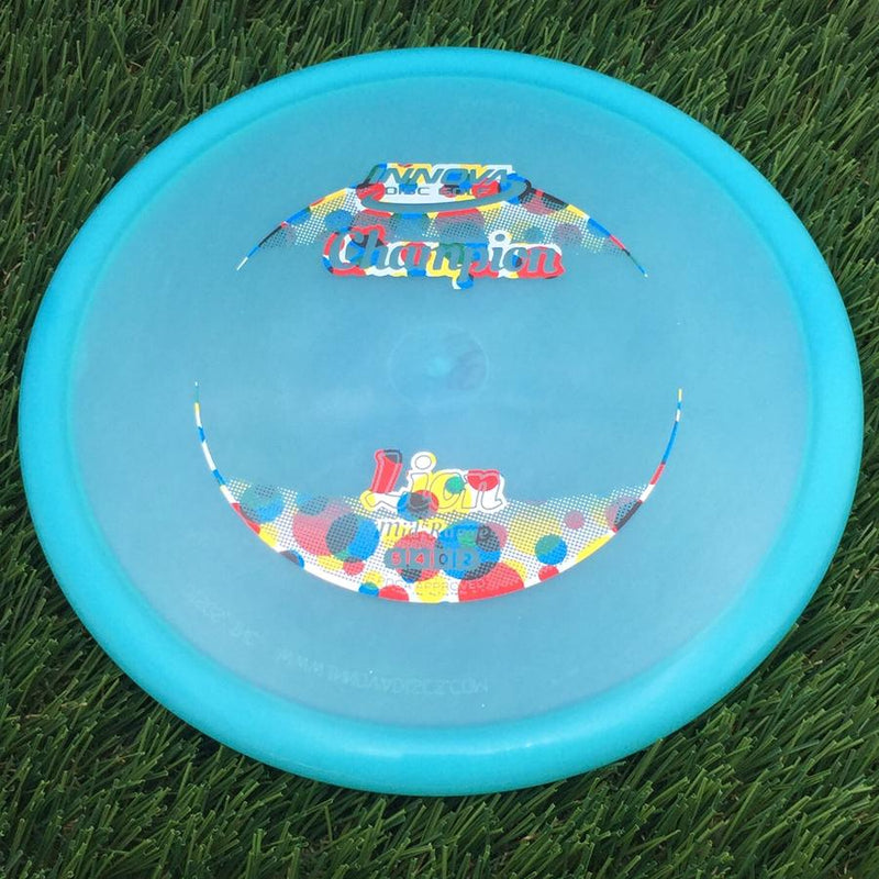 Innova Champion Lion with Circle Fade Stock Stamp- 169.05 Blue