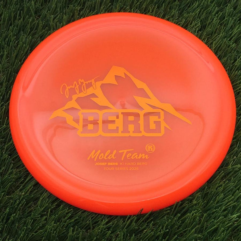 Kastaplast K1 Hard Berg with Mold Team - Josef Berg - Tour Series 2025 Stamp- 175.09 Orange