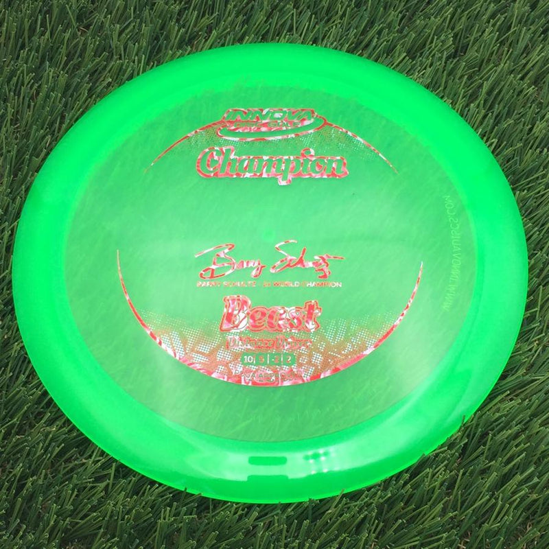 Innova Champion Beast with Barry Schultz - 2x World Champion Circle Fade Stock Stamp- 174.81 Green
