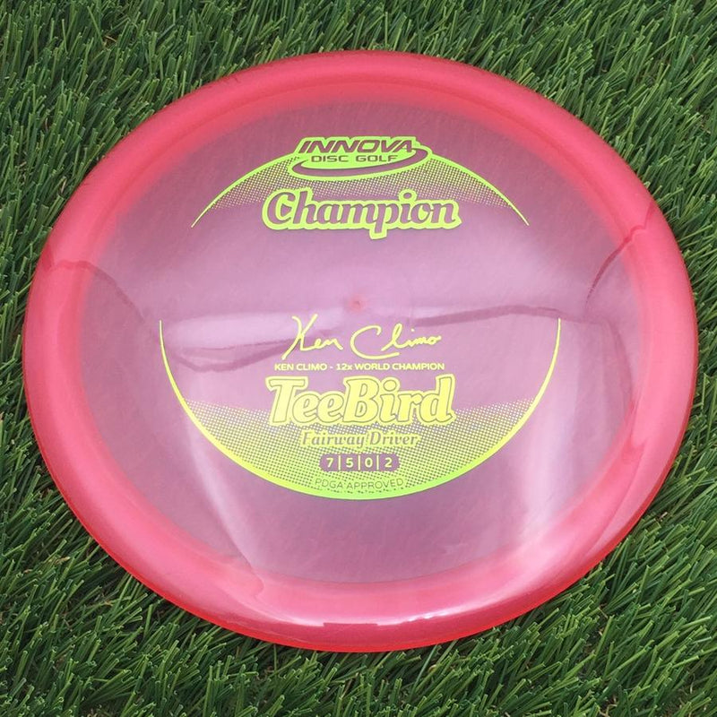Innova Champion Teebird with Ken Climo - 12x World Champion New Stamp Stamp- 168.39 Red