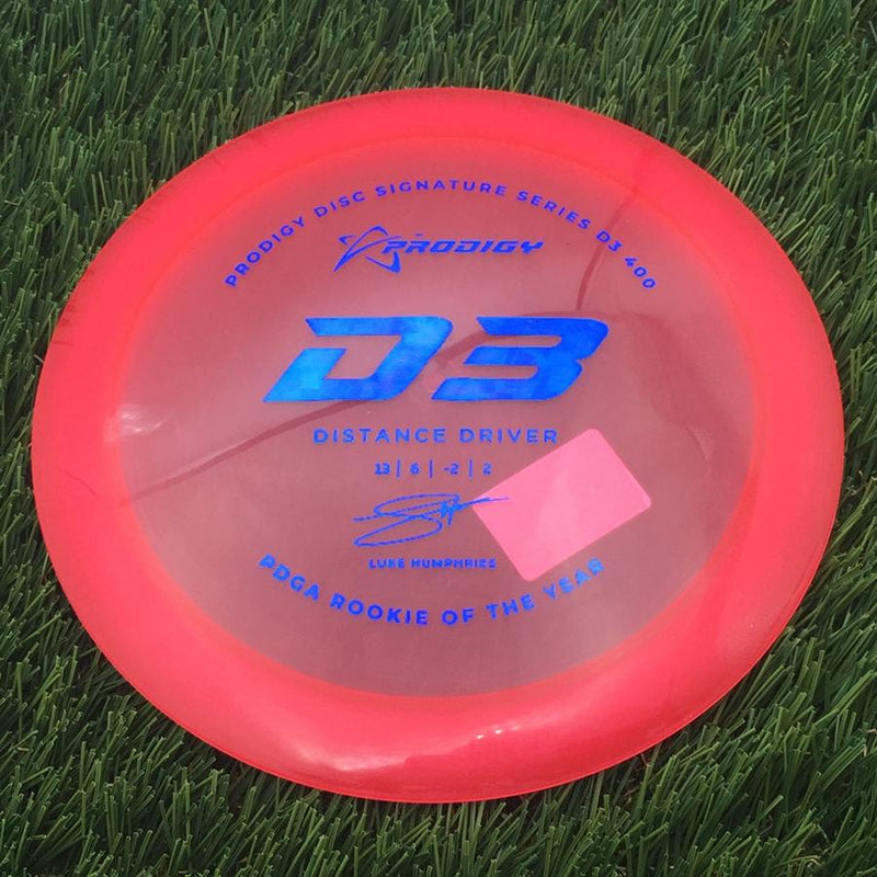 Prodigy 400 D3 with 2022 Signature Series Luke Humphries - PDGA Rookie of the Year Stamp- 173 Red