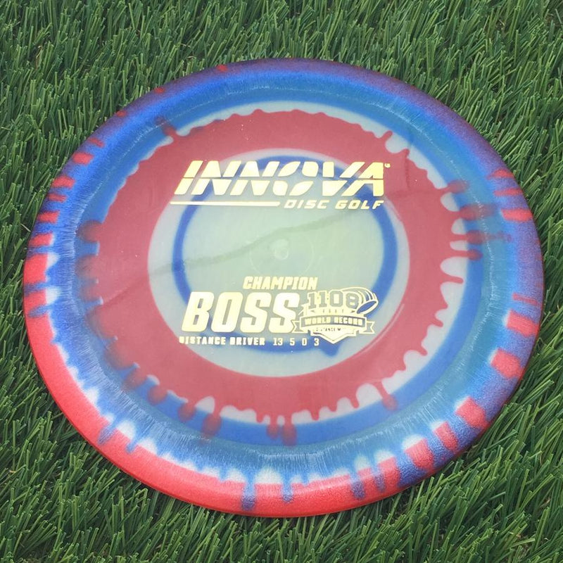 Innova Champion I-Dye Boss with Burst Logo Stock 1108 Feet World Record Stamp- 167 Dyed