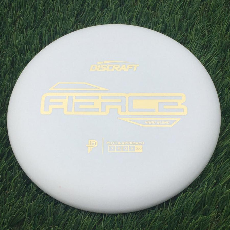 Discraft Putter Line Hard Fierce with PP Logo Stock Stamp Stamp- 166 White
