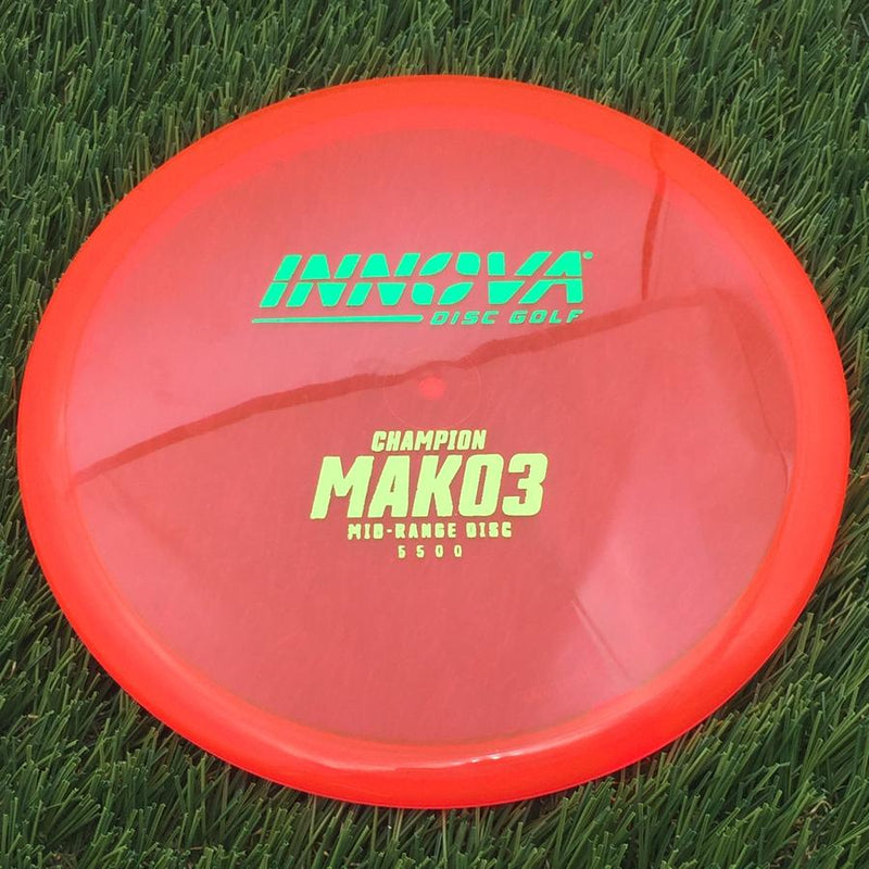 Innova Champion Mako3 with Burst Logo Stock Stamp- 181.98 Red