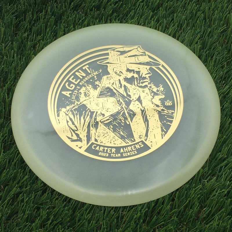 Dynamic Discs Lucid-X Moonshine Glow Agent with Carter Ahrens Secret Agent Team Series 2023 Stamp- 176 Glow