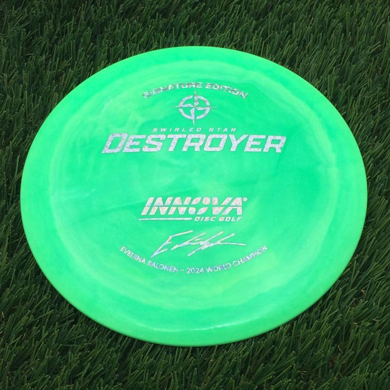 Innova Swirled Star Destroyer with Eveliina Salonen - 2024 World Champion Signature Edition Stamp- 167 Green