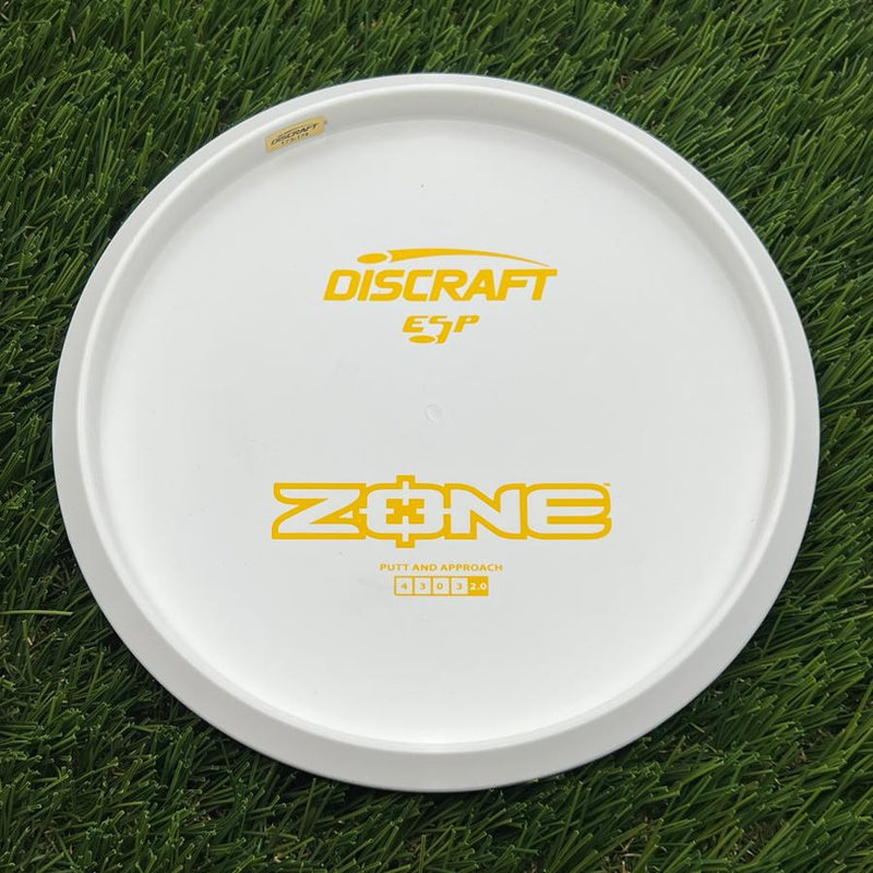 Discraft ESP Zone with Dye Line Blank Top Bottom Stamp- 175.43 White