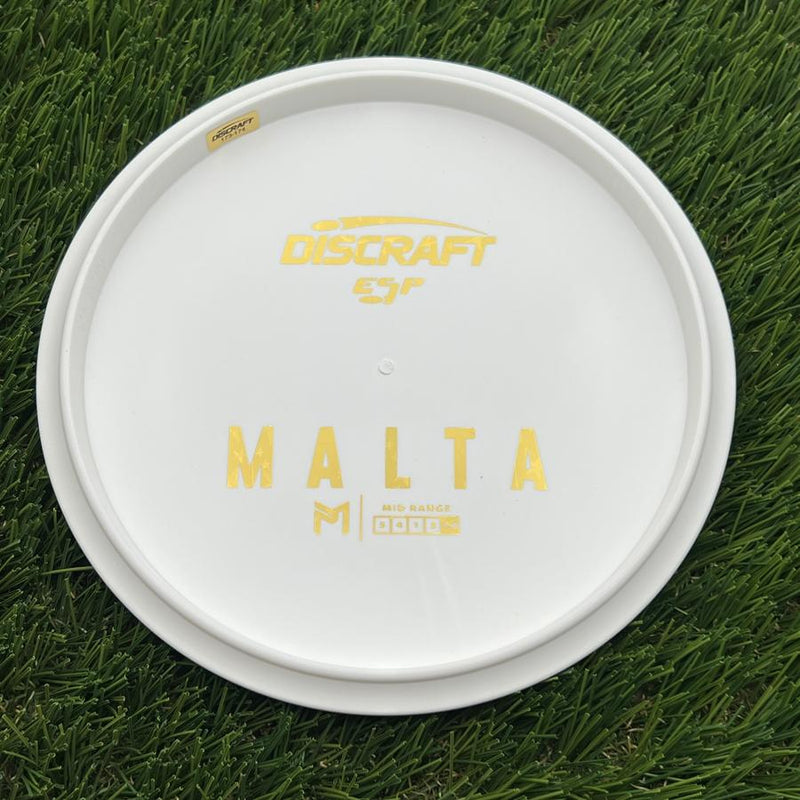 Discraft ESP Malta with Dye Line Blank Top Bottom Stamp- 174.75 White