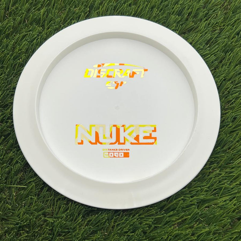 Discraft ESP Nuke with Dye Line Blank Top Bottom Stamp- 172.24 White