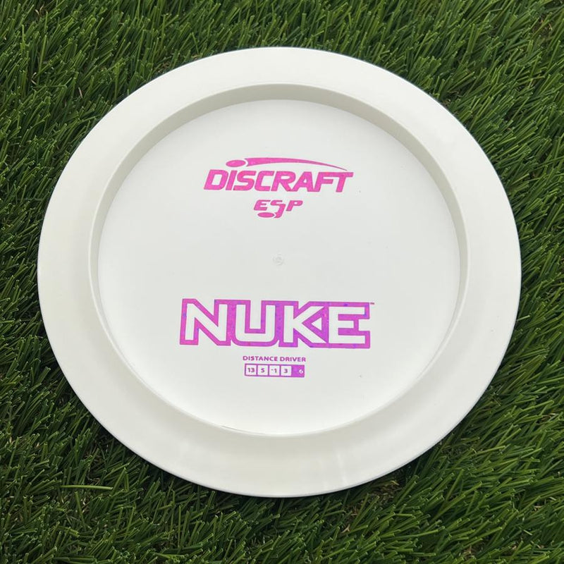 Discraft ESP Nuke with Dye Line Blank Top Bottom Stamp- 172.22 White