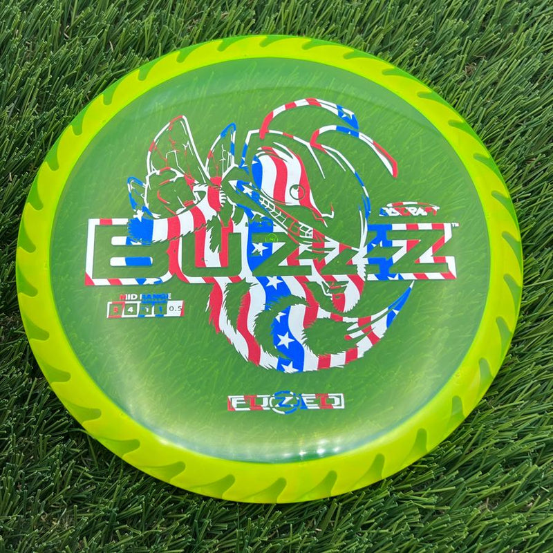 Discraft Elite Z FuZed Line with Saw Pattern Buzzz with Big Bee with Saw Blade - "Buzzzsaw" Stamp- 177.4 Yellow