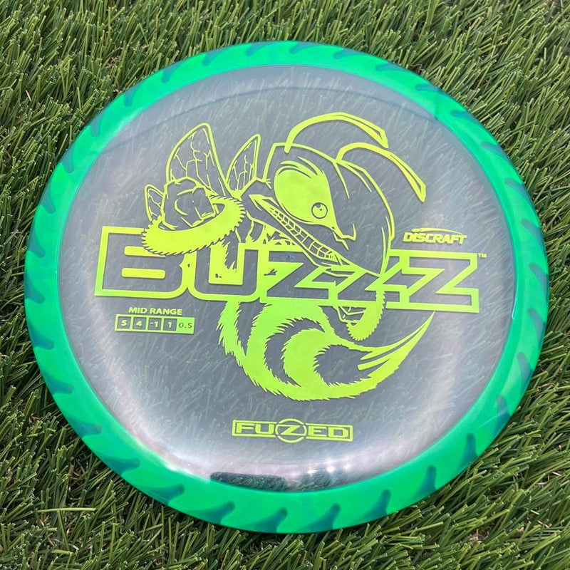 Discraft Elite Z FuZed Line with Saw Pattern Buzzz with Big Bee with Saw Blade - "Buzzzsaw" Stamp- 175.75 Green