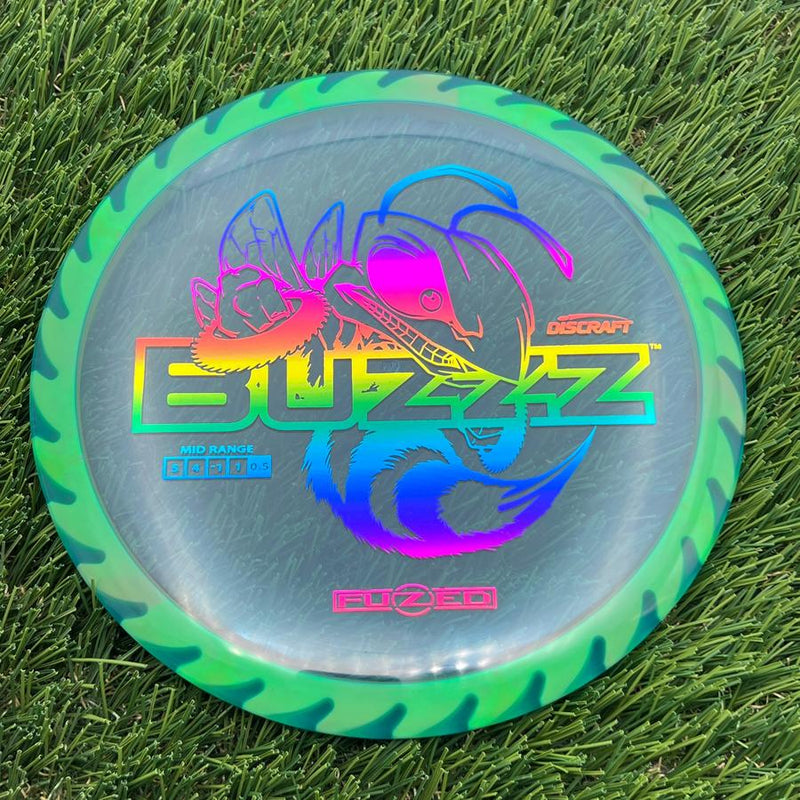 Discraft Elite Z FuZed Line with Saw Pattern Buzzz with Big Bee with Saw Blade - "Buzzzsaw" Stamp- 176.21 Green