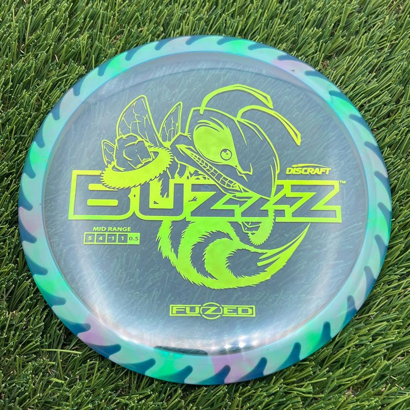 Discraft Elite Z FuZed Line with Saw Pattern Buzzz with Big Bee with Saw Blade - "Buzzzsaw" Stamp- 175.43 Green